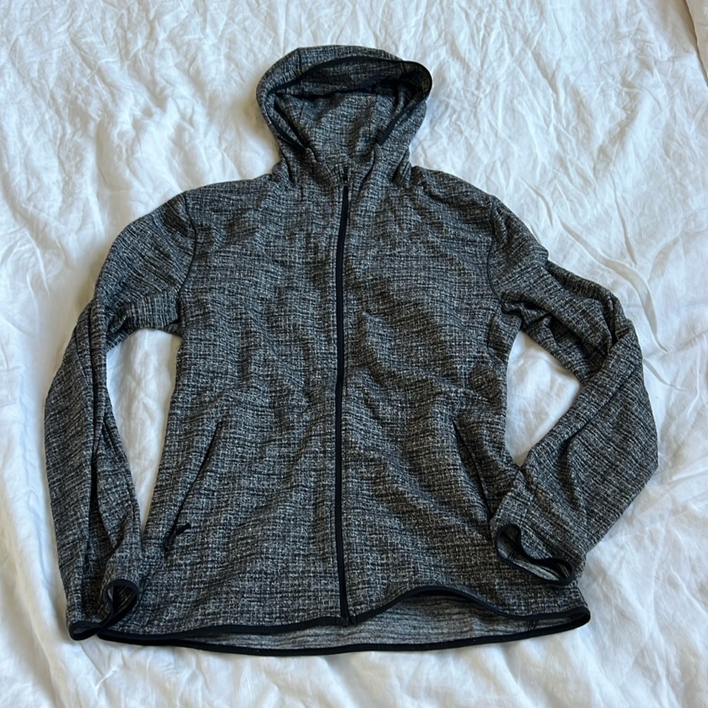 Lululemon Men's Hoodie Sweatshirt Gray Surge Full Zip